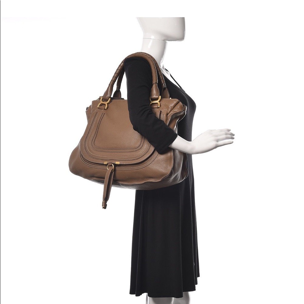 👜 SOLD 👜 Chloe Marcie Large Barbour Khaki